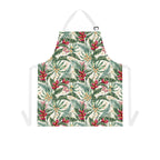 Delantal floral tropical — Delantal de cocina de hibisco y palma