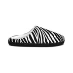 Zebra Print Women's Indoor Slippers — Cozy House Shoes 