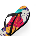 Tropical Leaf Flip Flops — Colorful Hawaiian Beach Sandals