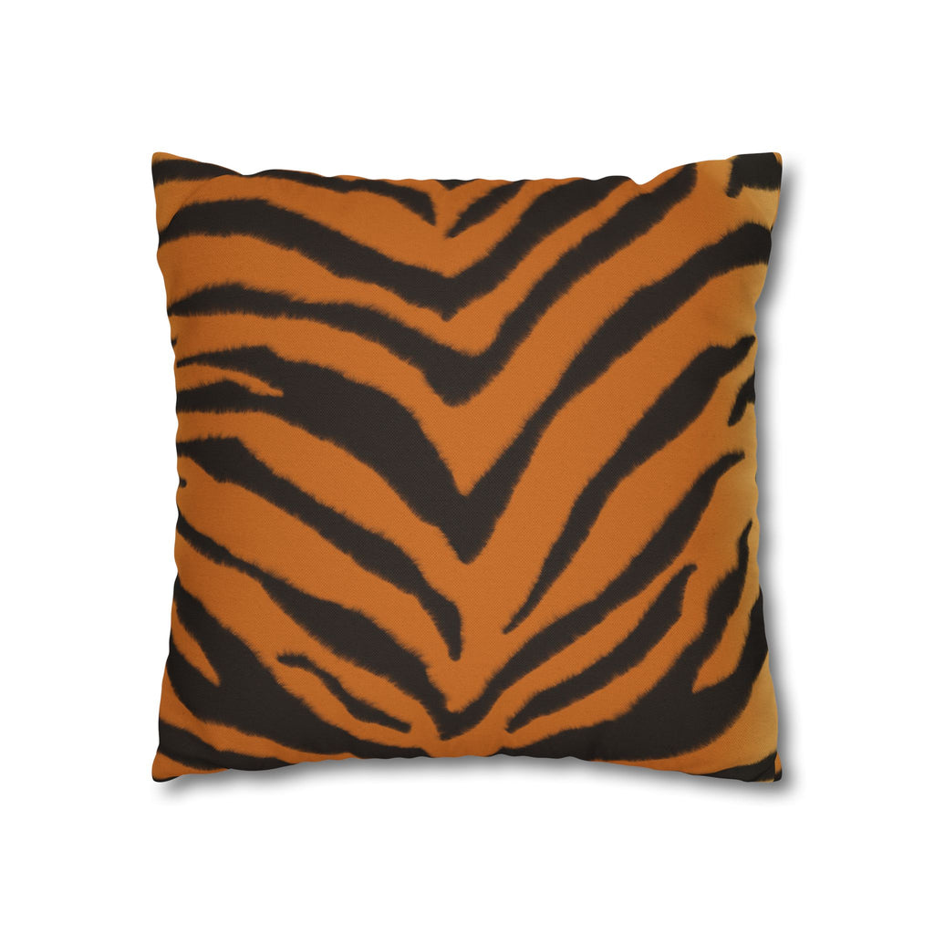 Tiger Stripe Square Pillowcase — Decorative Pillow Cover