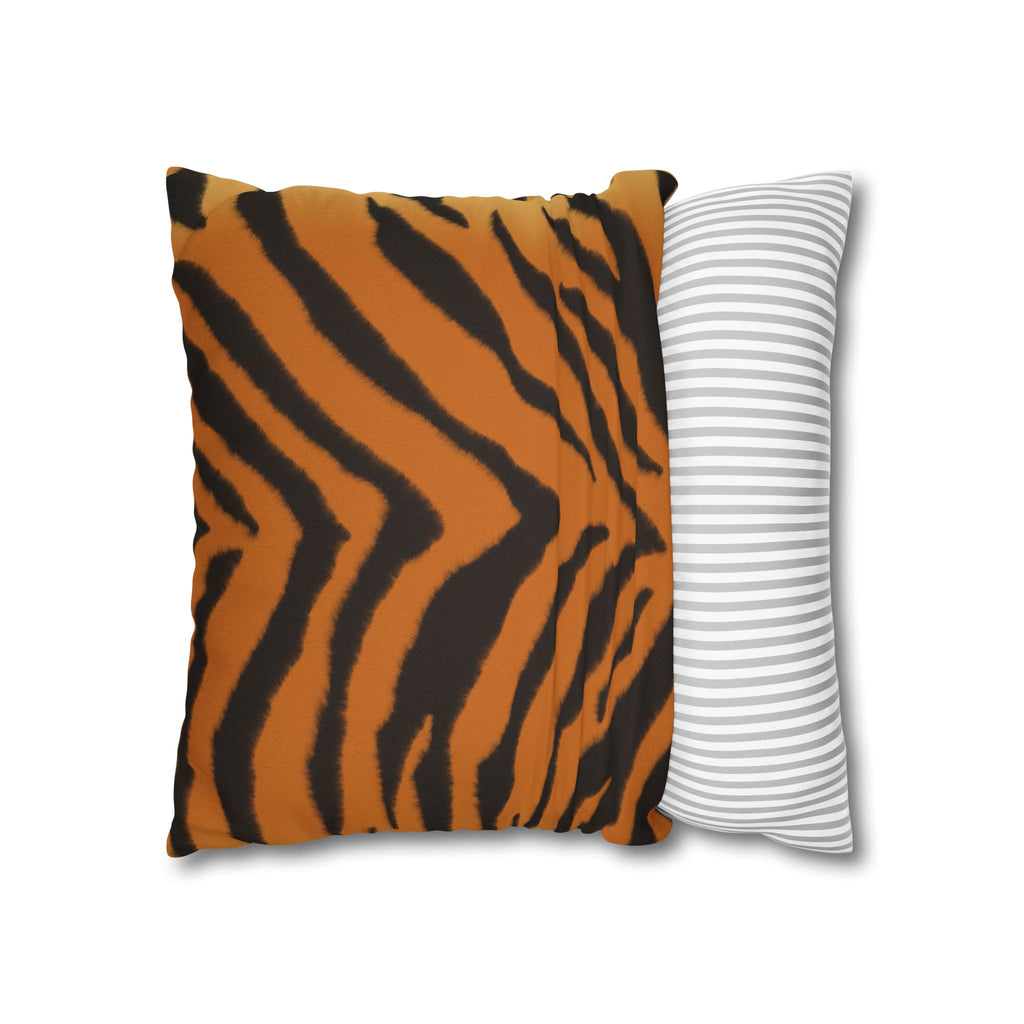 Tiger Stripe Square Pillowcase — Decorative Pillow Cover
