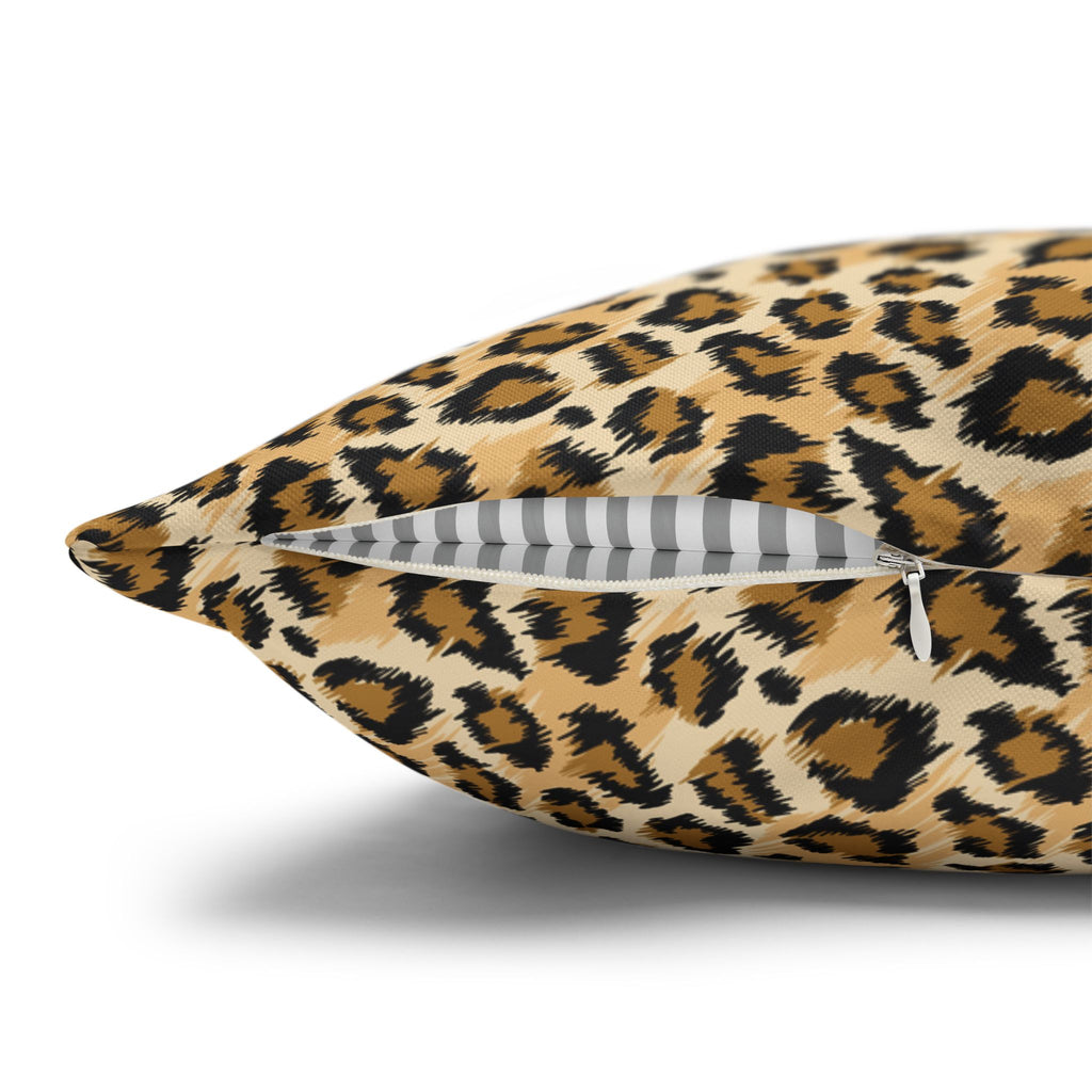Funda de almohada con estampado de leopardo
