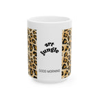 Taza con estampado de leopardo