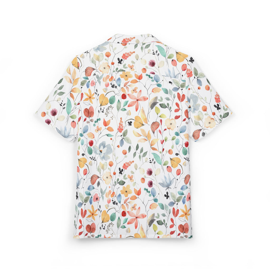 Floral Watercolor Hawaiian Shirt 