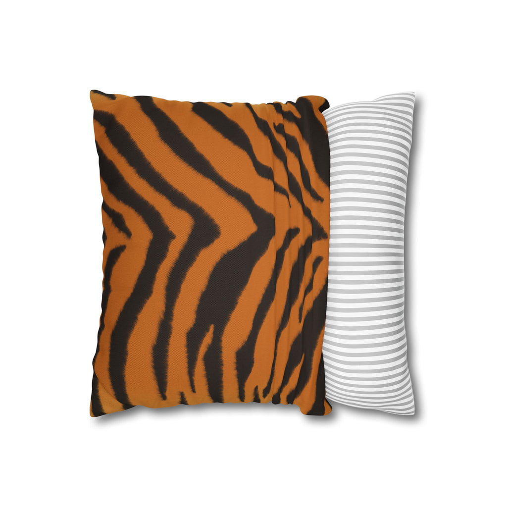 Tiger Stripe Square Pillowcase — Decorative Pillow Cover