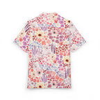 Floral Pastel Hawaiian Shirt — Pink Watercolor Flower Button-Down 