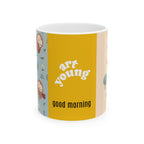 Whimsical Owl Ceramic Mug - Good Morning "Art for Kids"