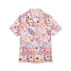 Floral Pastel Hawaiian Shirt — Pink Watercolor Flower Button-Down 