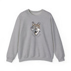 Lone Wolf Crewneck Sweatshirt – Graphic Wolf Head Pullover