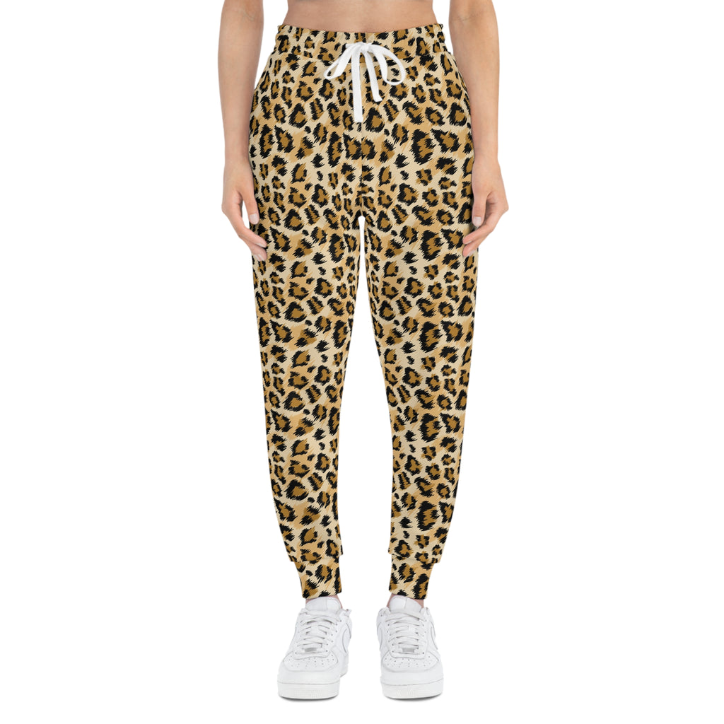 Animal Print Athletic Joggers - Wild & Cozy Sporty Loungewear for Women