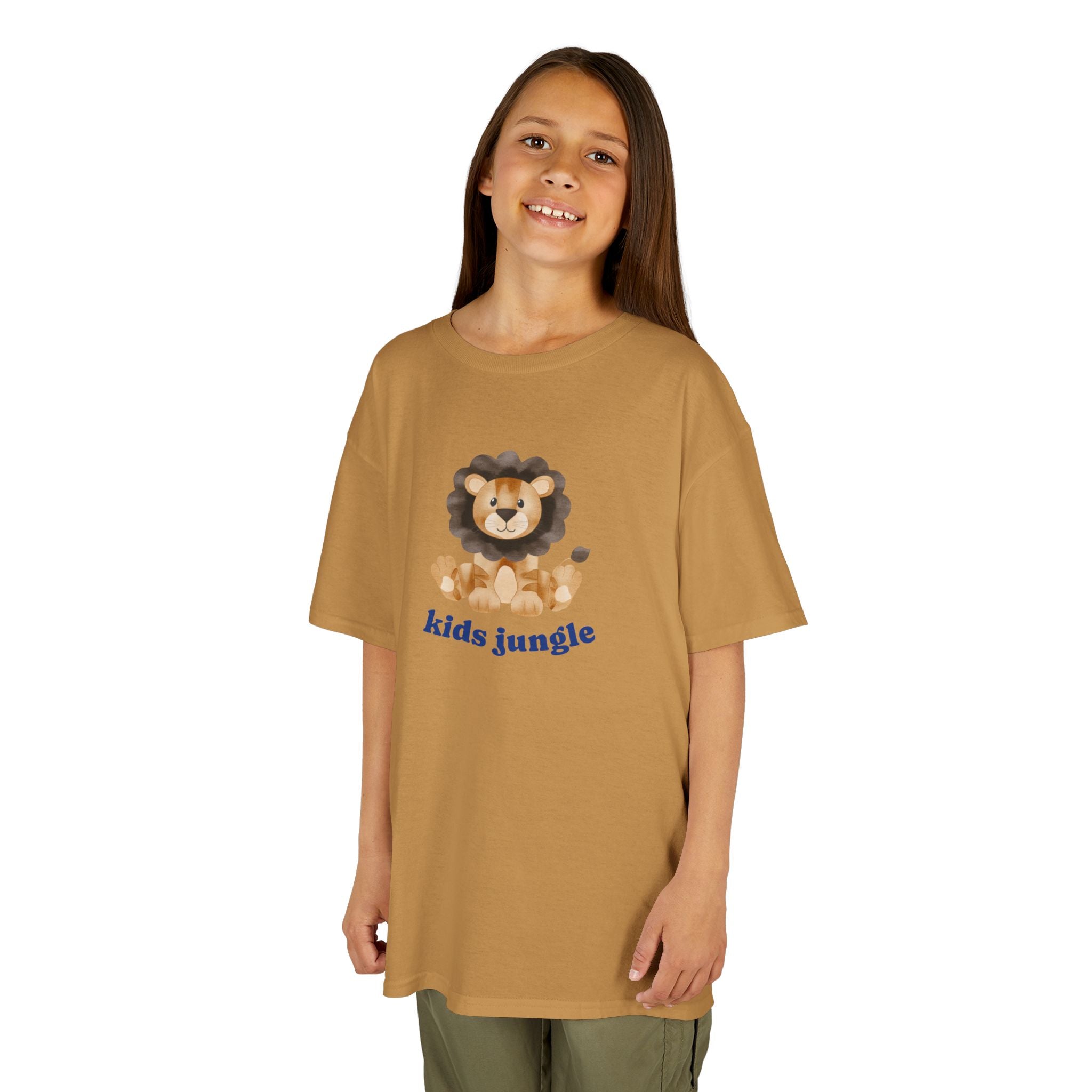 Kids T-Shirt Jungle Lion - Cute Animal Print Tee for Kids