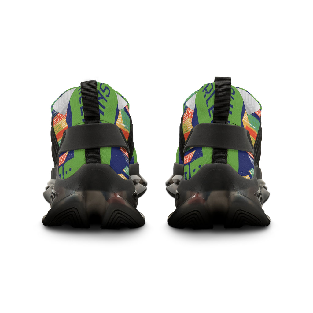 Zapatillas de malla vibrantes para hombre: calzado deportivo moderno y elegante 