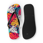 Tropical Leaf Flip Flops — Colorful Hawaiian Beach Sandals