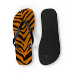 Tiger Stripe Flip Flops — Bold Animal Print Summer Sandals 