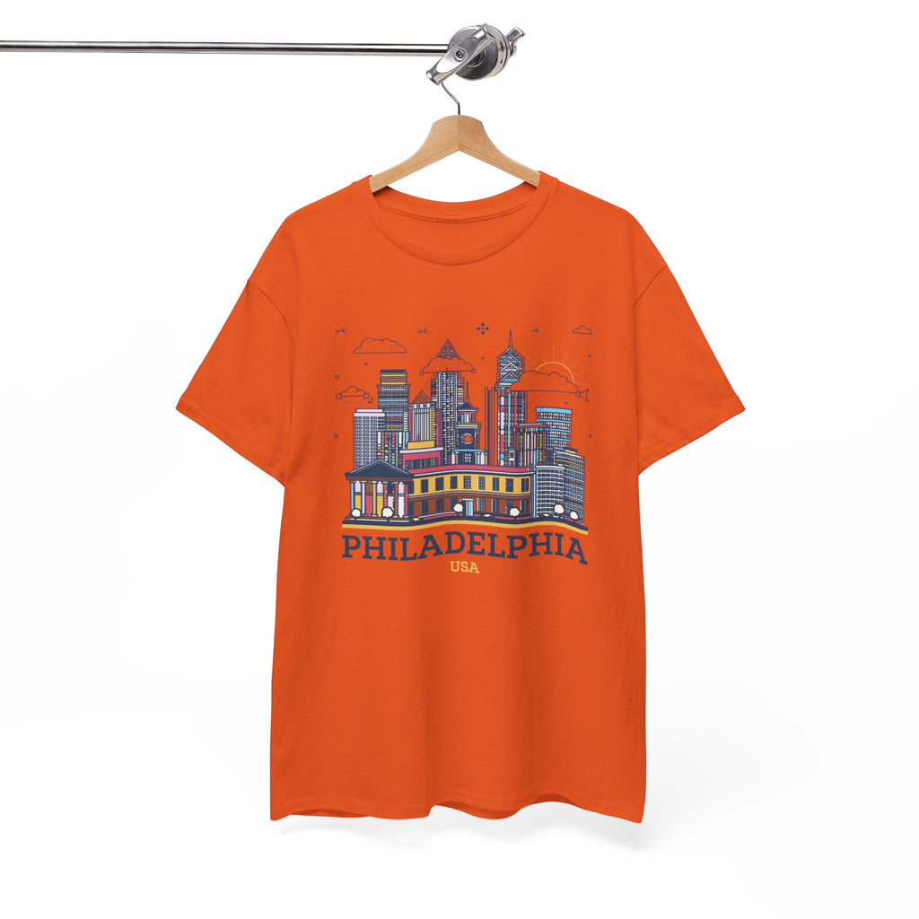 Philadelphia Skyline T-Shirt — Vintage Cityscape Tee 