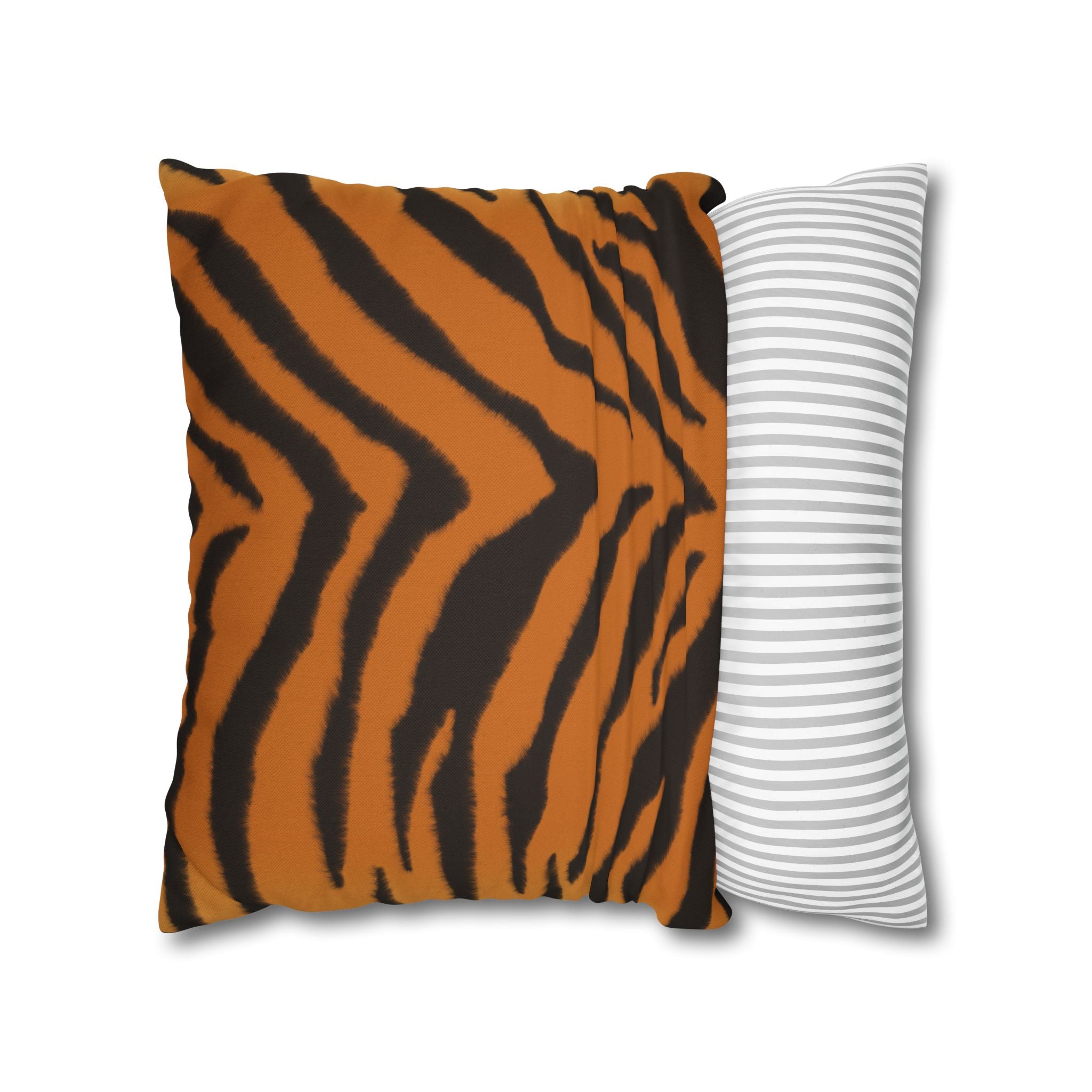 Tiger Stripe Square Pillowcase — Decorative Pillow Cover