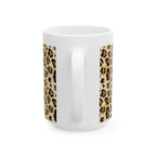 Taza con estampado de leopardo