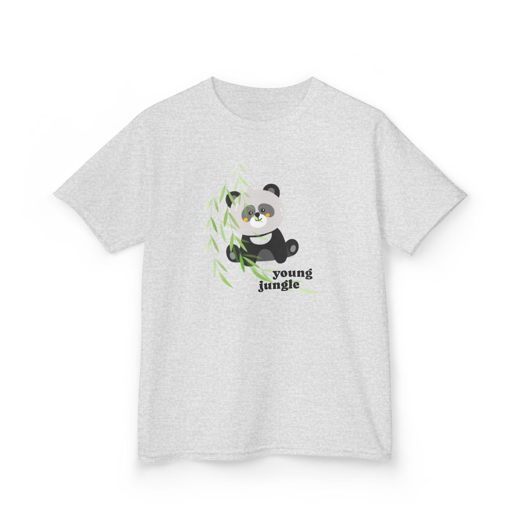 Kids Tee — Cute Panda "Young Jungle" Graphic Shirt 