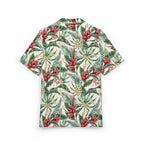 Tropical Hibiscus Hawaiian Shirt — Floral Palm Vacation Button-Down 
