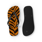 Tiger Stripe Flip Flops — Bold Animal Print Summer Sandals 