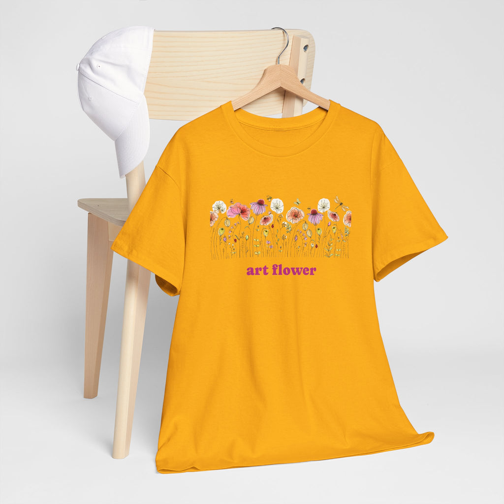 Camiseta floral para mujer - Diseño de flores coloridas 