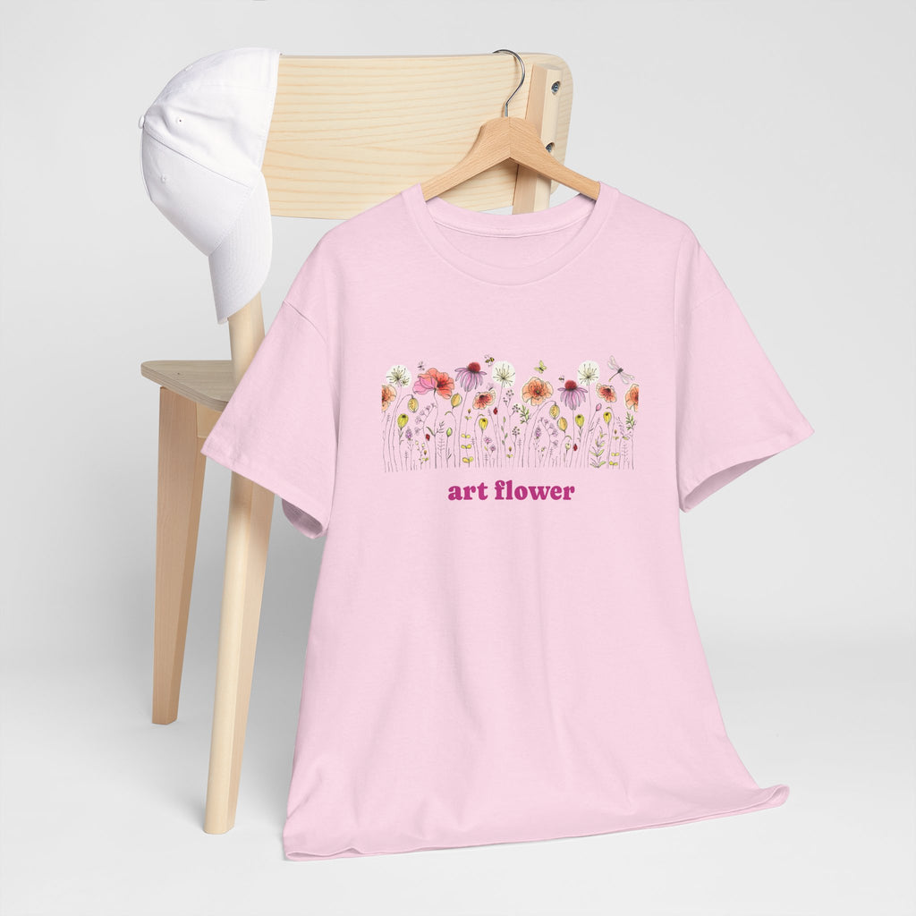 Camiseta floral para mujer - Diseño de flores coloridas 
