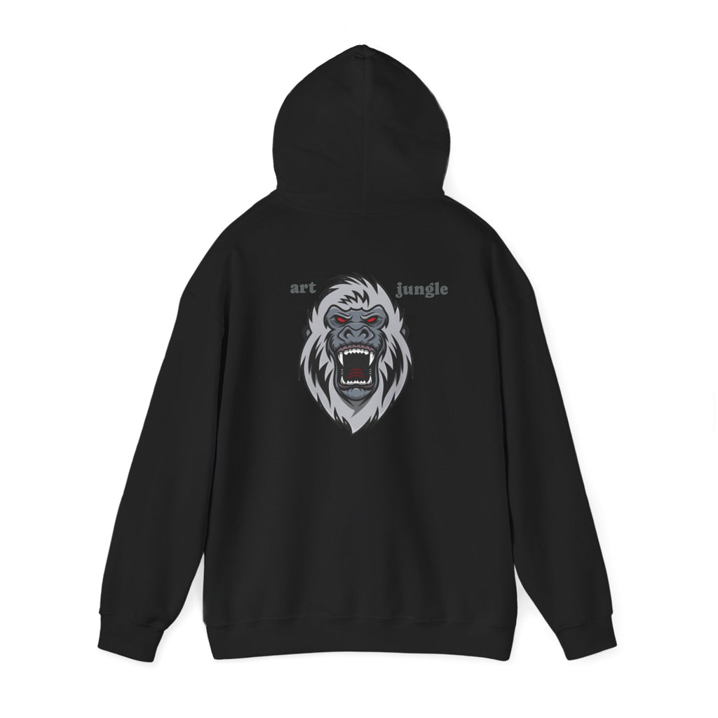 Gorilla Roar Hoodie – "Art Jungle" Graphic Hooded Sweatshirt 