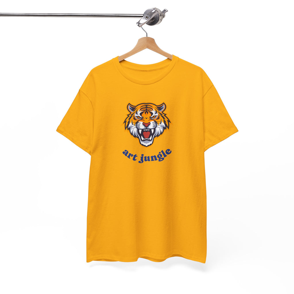 Tiger Head Tee Shirt - Unisex Heavy Cotton 