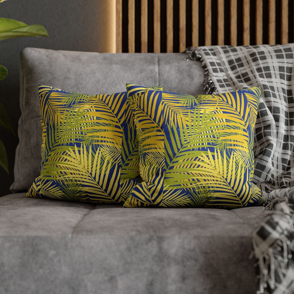 Tropical Square Pillowcase, Nature Decor, Home Accessory, Gift for Nature Lovers