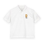 Kids Polo Shirt with Cute Tiger Patch 