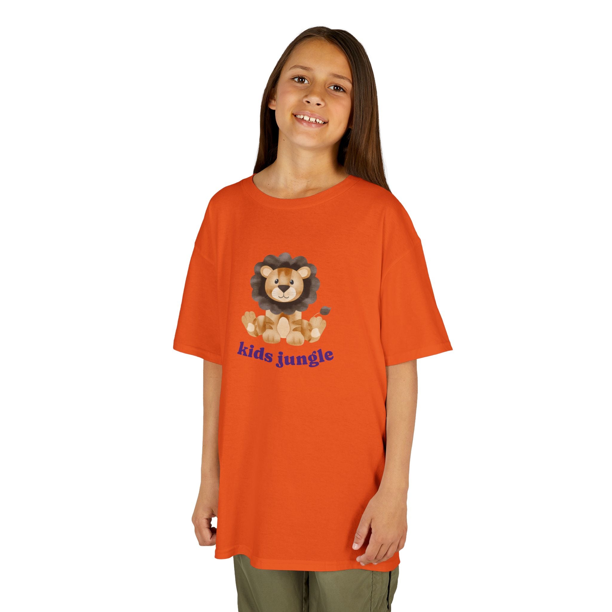 Kids T-Shirt Jungle Lion - Cute Animal Print Tee for Kids