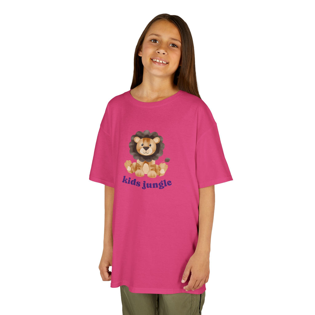 Kids T-Shirt Jungle Lion - Cute Animal Print Tee for Kids