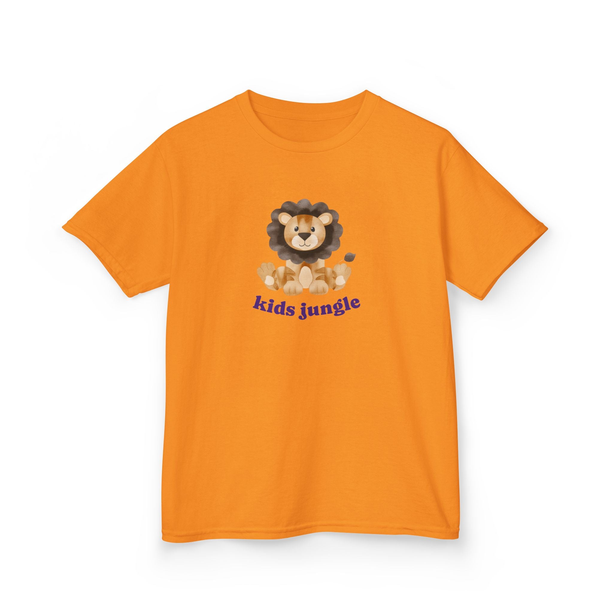 Kids T-Shirt Jungle Lion - Cute Animal Print Tee for Kids