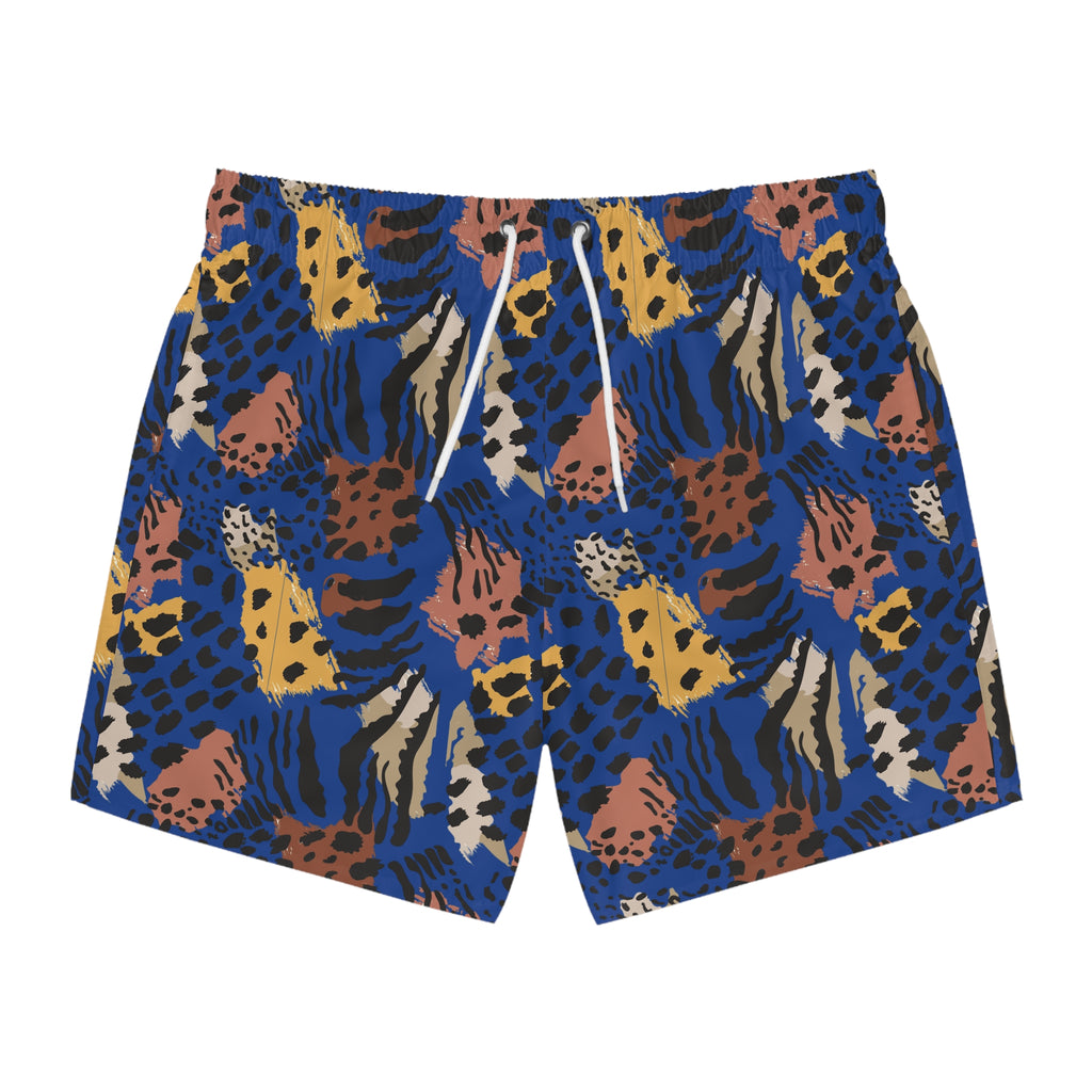 Animal Print Swim Trunks