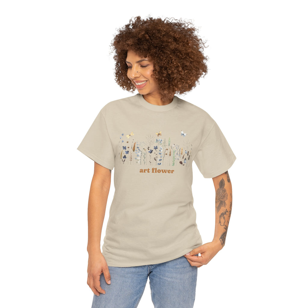 Floral and butterfly Graphic Tee 