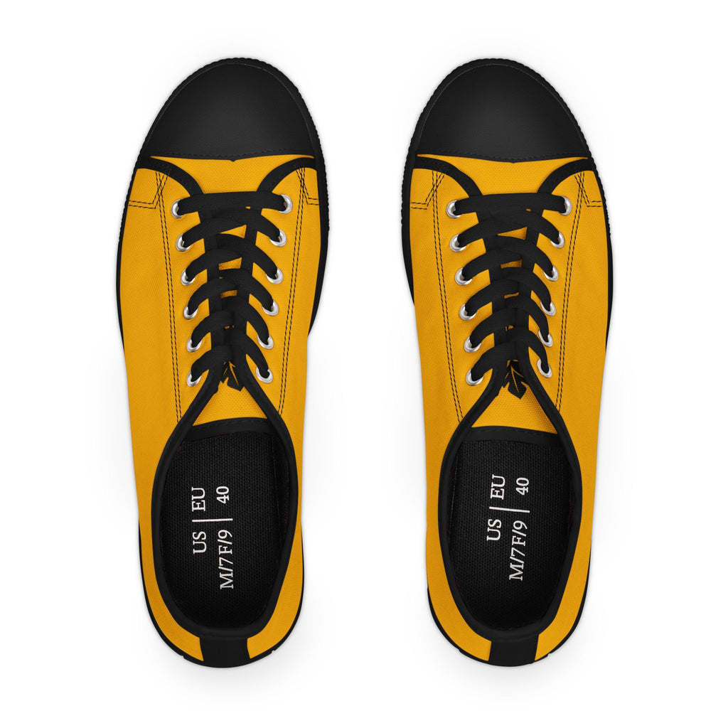 Yellow Low Top Sneakers | Trendy Street Style Shoes