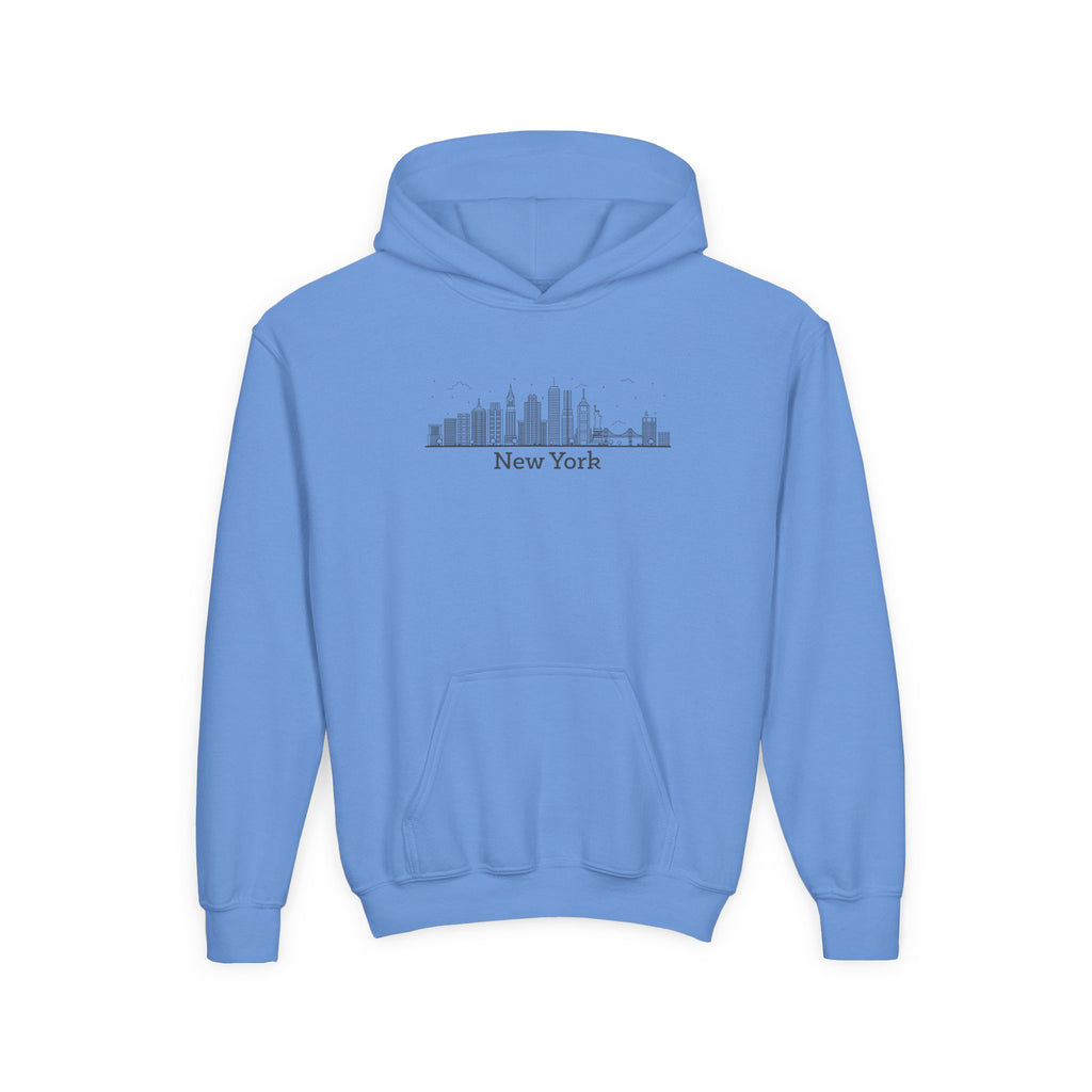 Sudadera con capucha juvenil - Gráfico del horizonte de Nueva York 