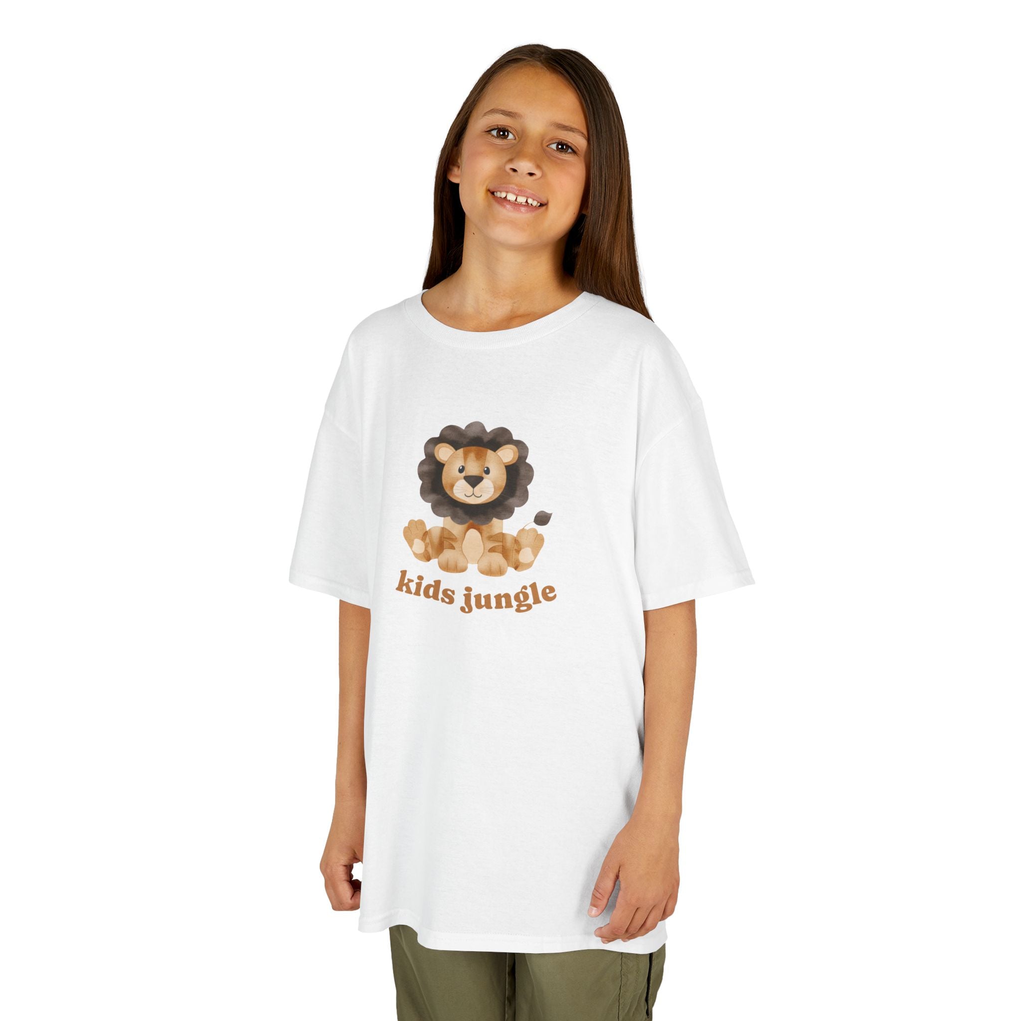 Kids T-Shirt Jungle Lion - Cute Animal Print Tee for Kids