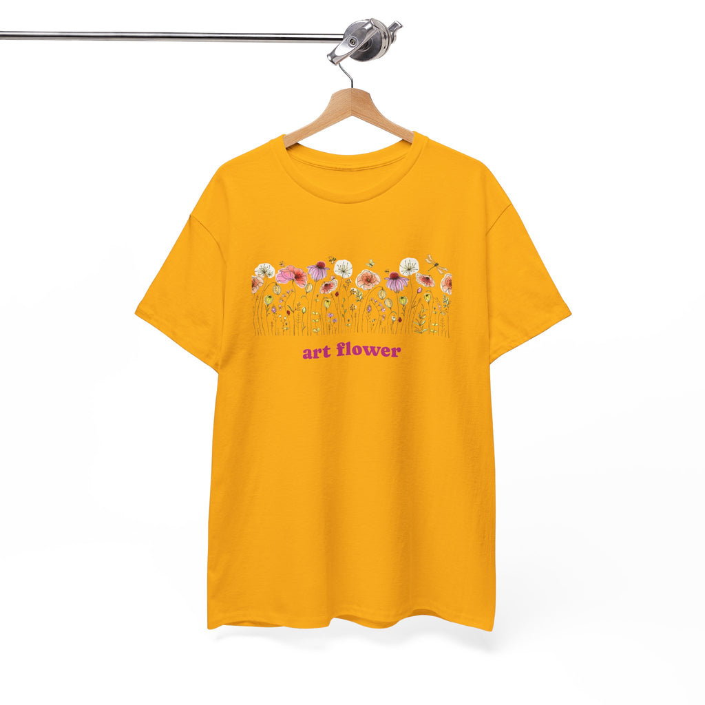 Camiseta floral para mujer - Diseño de flores coloridas 