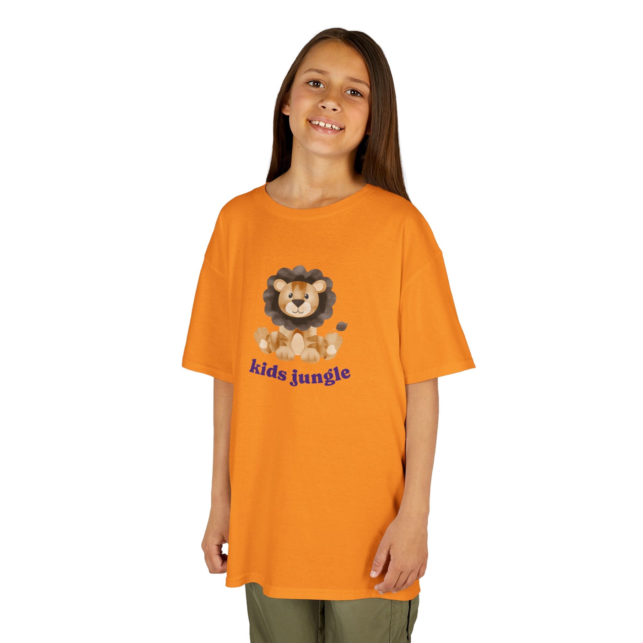 Kids T-Shirt Jungle Lion - Cute Animal Print Tee for Kids