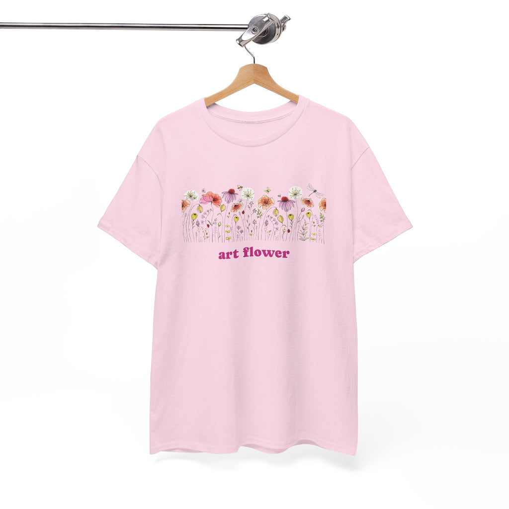 Camiseta floral para mujer - Diseño de flores coloridas 