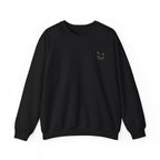 Crewneck Sweatshirt — Panther Eyes 'Too Tired' Minimal Graphic 