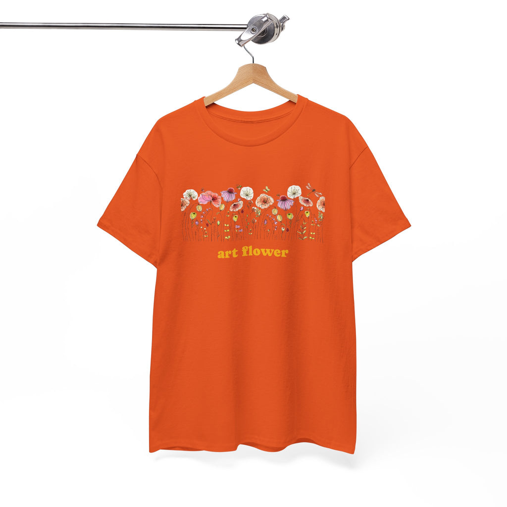 Camiseta floral para mujer - Diseño de flores coloridas 