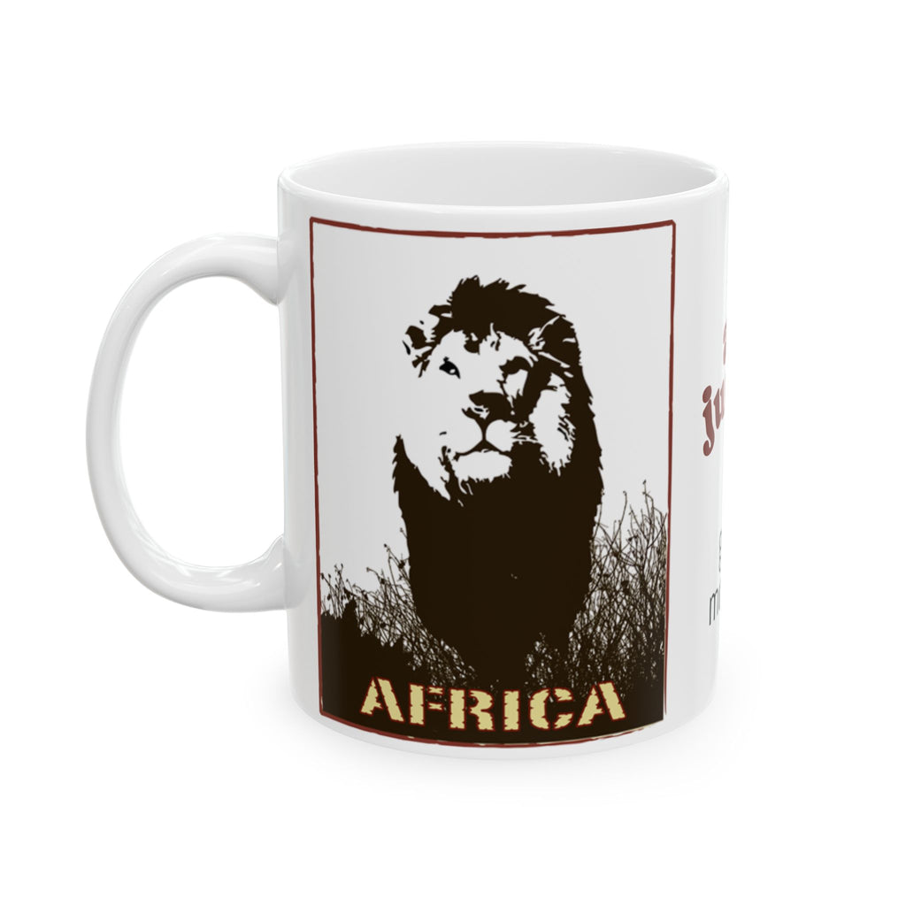 Art Jungle 'Good Morning' Ceramic Mug — Artist-Inspired Coffee Cup (11oz/15oz)