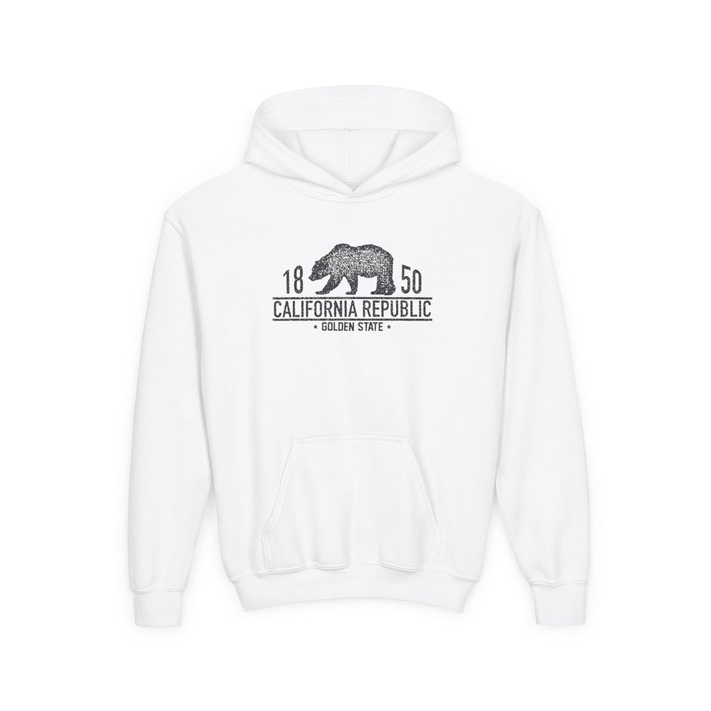 Sudadera juvenil de California Republic con gráfico de oso vintage de 1850 