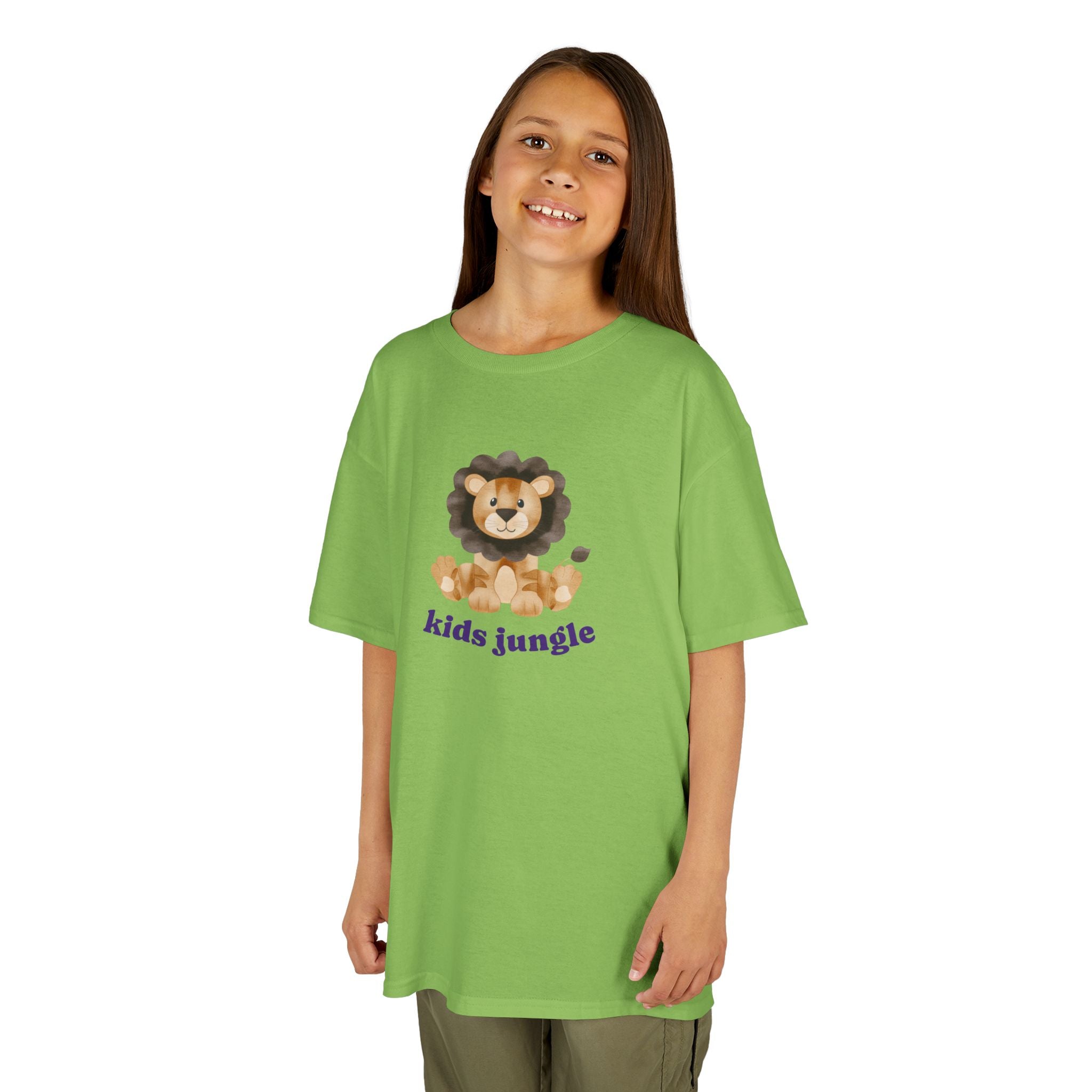 Kids T-Shirt Jungle Lion - Cute Animal Print Tee for Kids