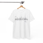 Paris Skyline T-Shirt — Minimalist Cityscape Tee (features 'Paris' text) 