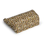 Bolsa de accesorios con estampado de leopardo, moderna bolsa de maquillaje, organizador de viaje, bonito regalo para ella, estuche de almacenamiento de estilo salvaje.