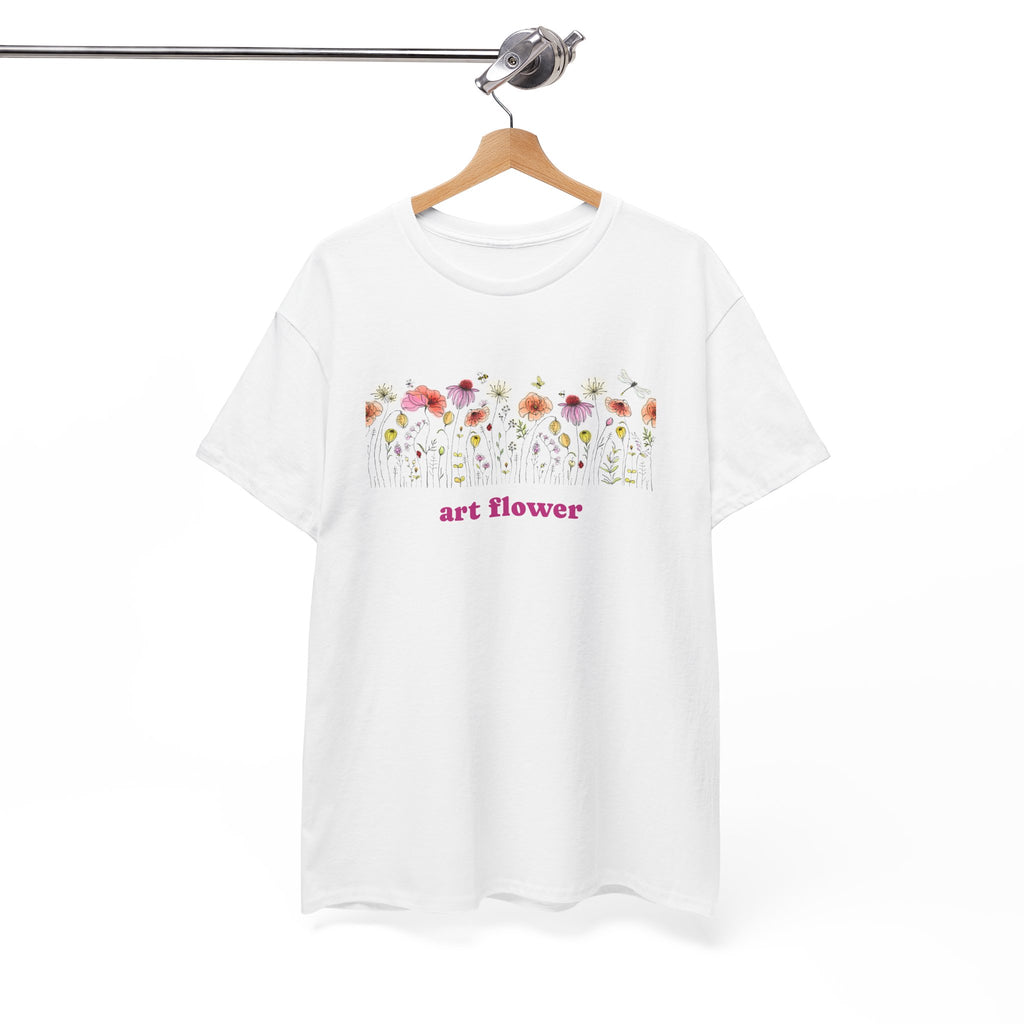 Camiseta floral para mujer - Diseño de flores coloridas 