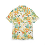 Tropical Cockatoo Hawaiian Shirt — Yellow Floral Resort Button-Down 